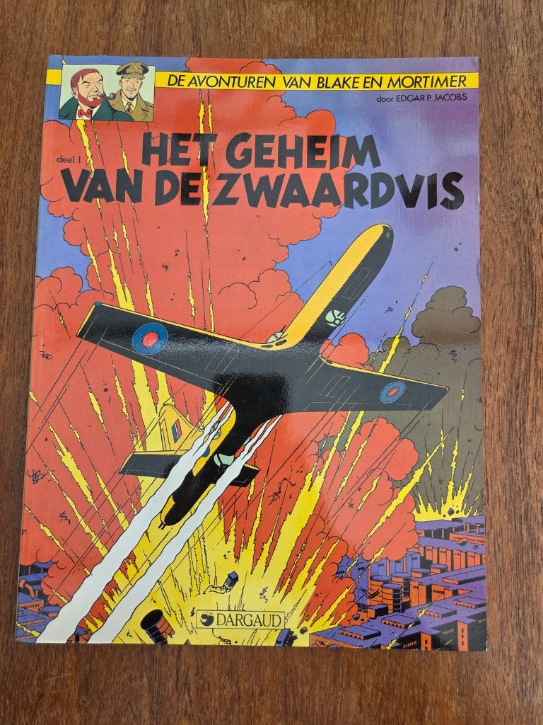 Blake en Mortimer  - Het geheim van de Zwaardvis 1, Edgar P. Jacobs, Eén stripboek, Ophalen of Verzenden, Zo goed als nieuw