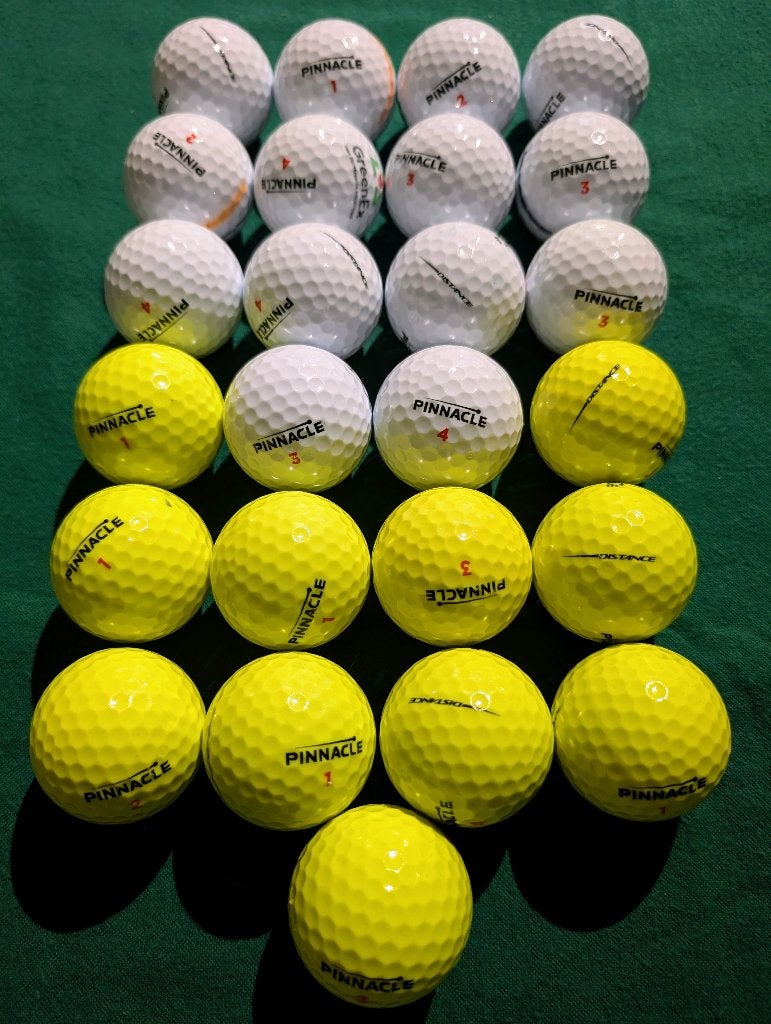 25 Stuks Pinnacle Distance Golfballen, Sport en Fitness, Ophalen of Verzenden, Zo goed als nieuw, Bal(len), Overige merken