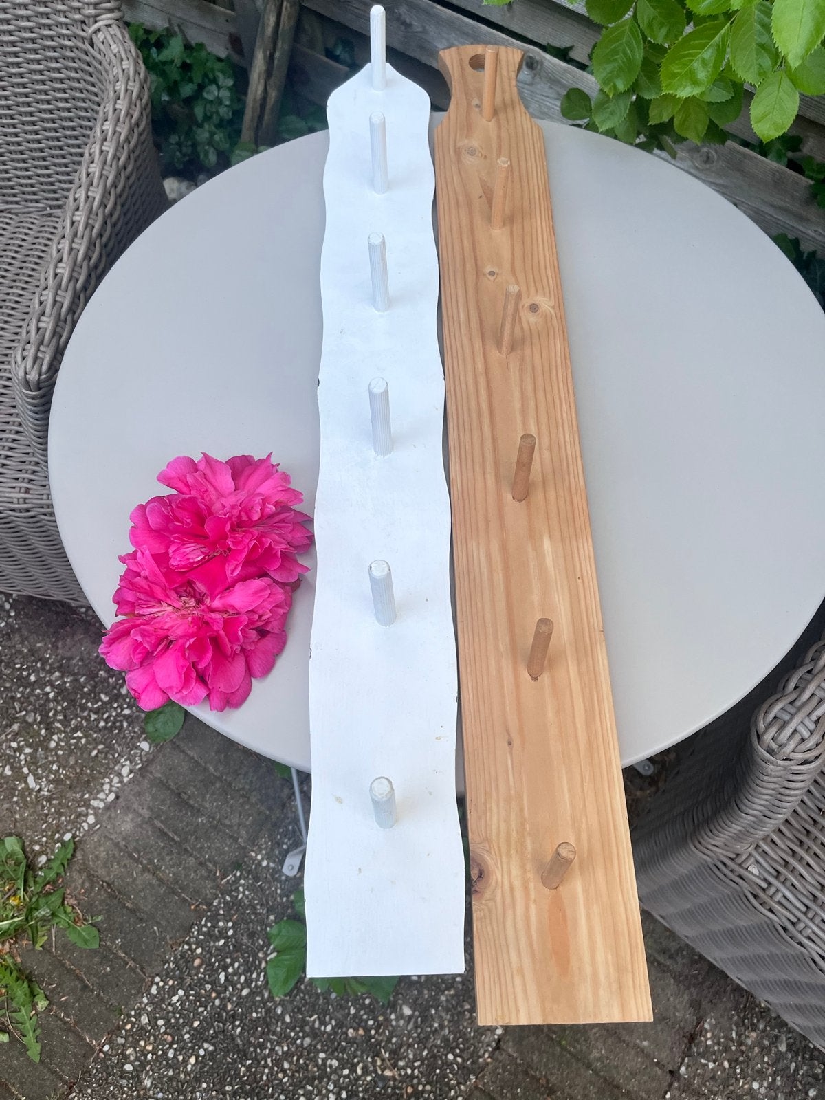 Vintage Houten Mokkenhouders Set - Jaren '60 Retro Keuken, Ophalen