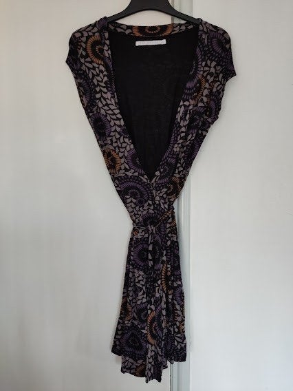 Zoï dames jurk met patronen motief en veter ceintuur, Maat 38/40 (M), Meerkleurig, Ophalen of Verzenden, Zo goed als nieuw