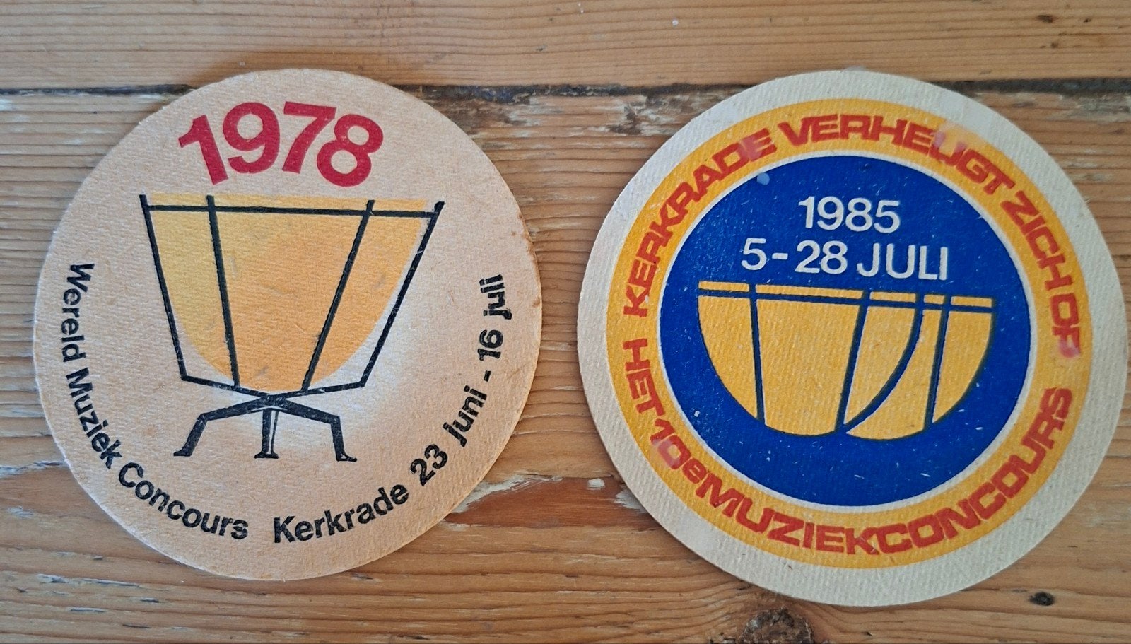 Bier Heineken viltjes: Muziek concours Kerkrade 1978/1985, Verzamelen, Ophalen of Verzenden, Nieuw, Foto of Kaart