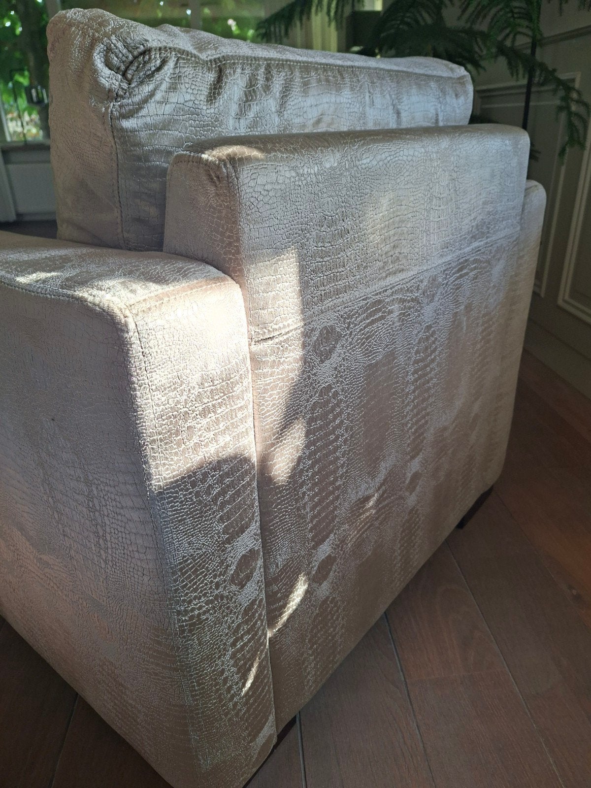hotelchique faulteuil crocostof, Ophalen, Zo goed als nieuw, Stof