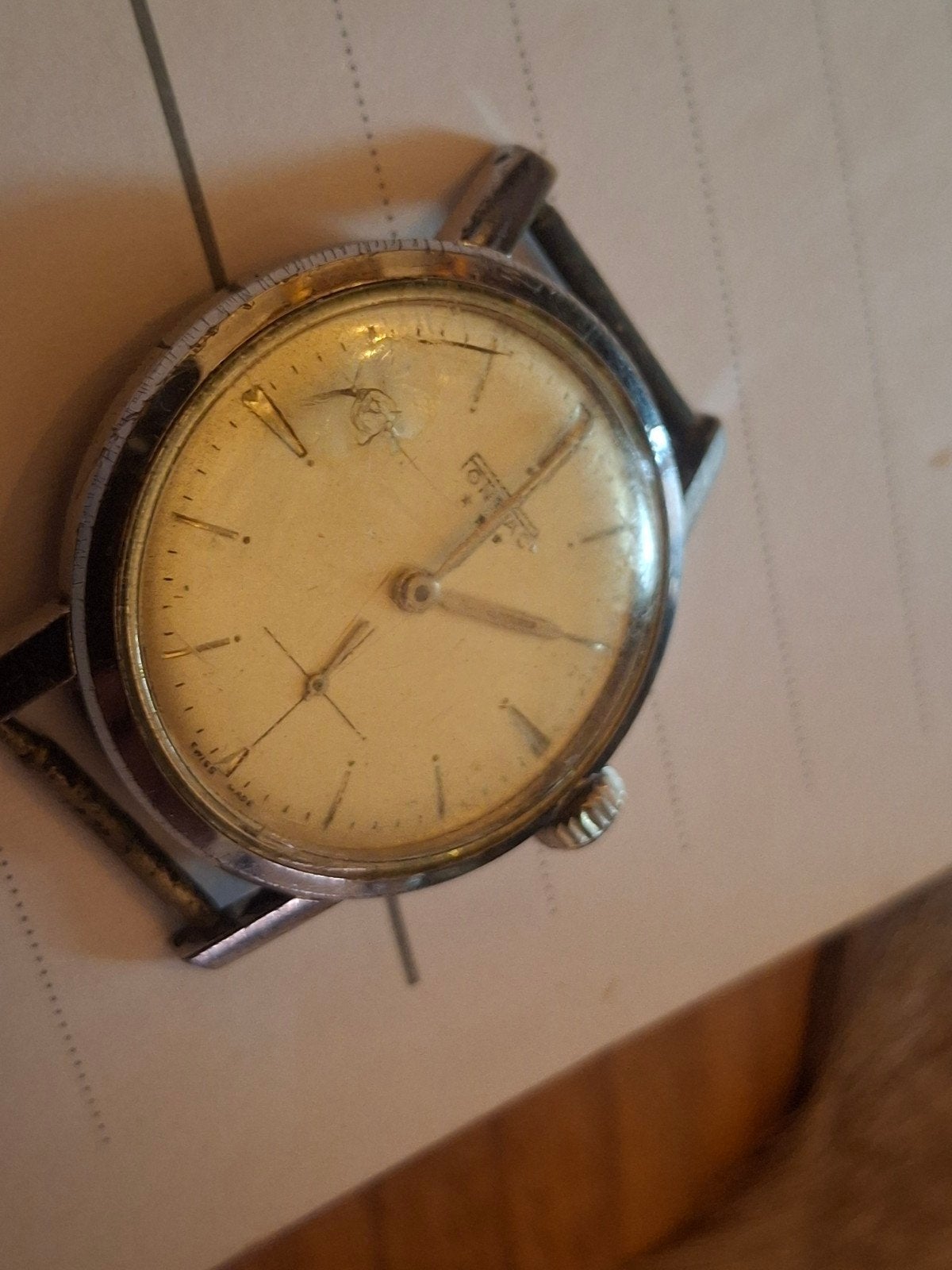 Vintage Pontiac Hydraulica horloge - Klassiek uurwerk, Ophalen of Verzenden, Overige materialen, Overige typen