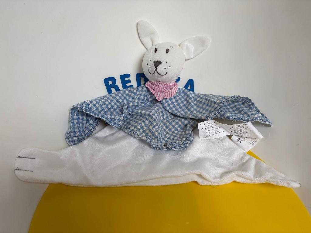 K1298 ikea konijn Fabler kanin doek wit blauw, Ophalen of Verzenden, Zo goed als nieuw, Overige typen