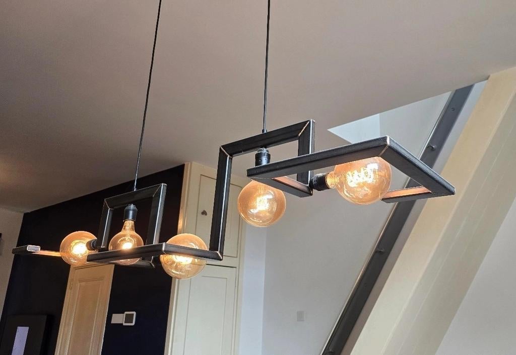 Industriële design hanglamp - Ztahl Tortona, Ophalen of Verzenden, Zo goed als nieuw, 75 cm of meer