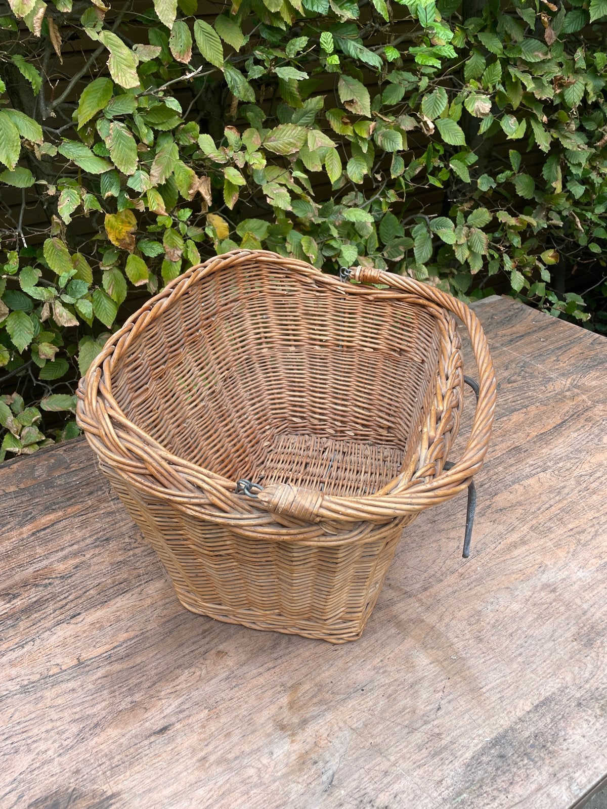 Rotan fietsmand - Vintage look en stevig, Ophalen of Verzenden, Gebruikt, Fietsmand, Stuurbevestiging