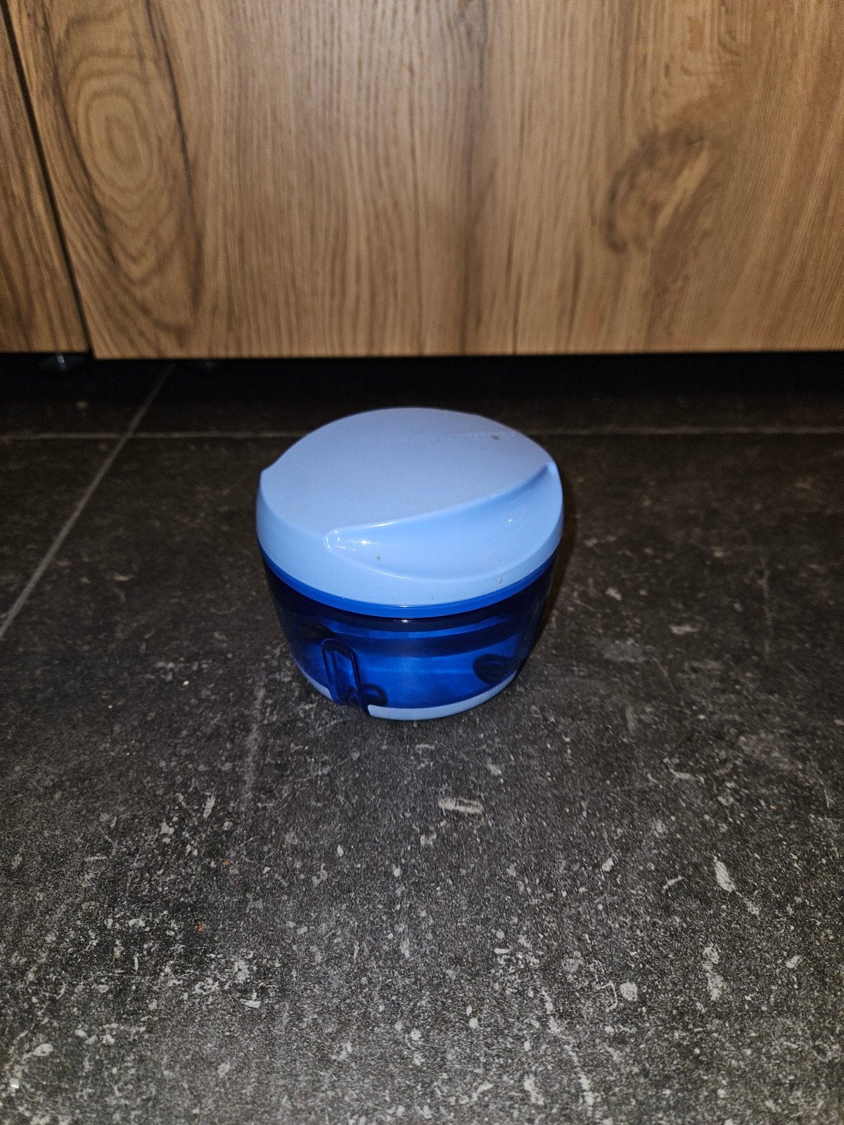 Tupperware Quickchef Mini / Mini Chef, Huis en Inrichting, Keuken | Tupperware, Blauw, Overige typen, Ophalen of Verzenden, Zo goed als nieuw