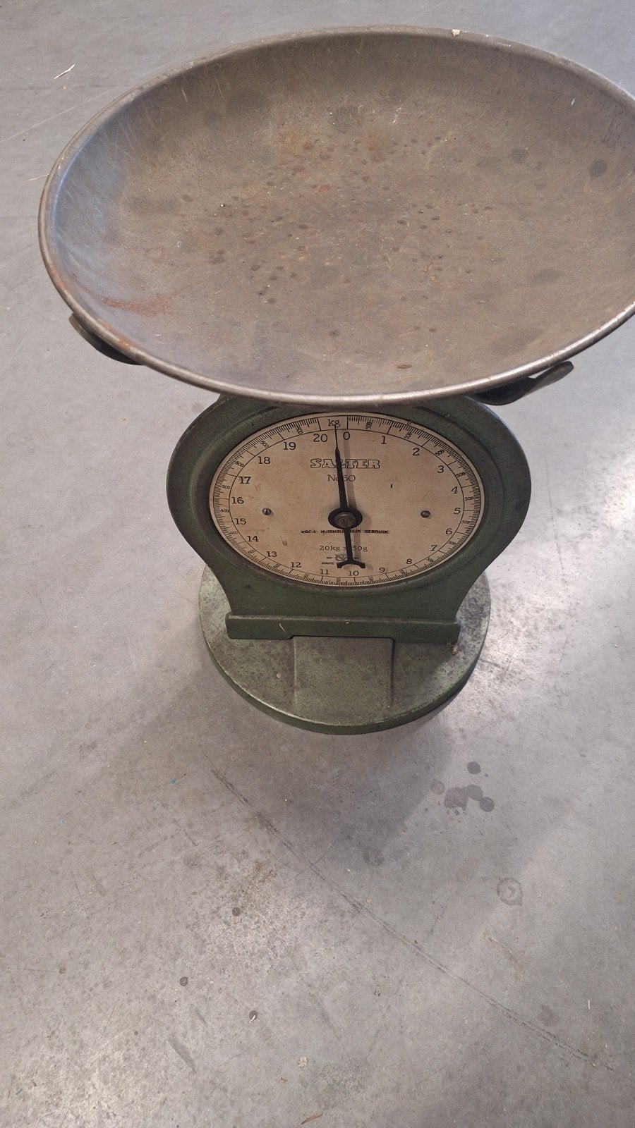 Oude Salter weegschaal tot 20 kg, Ophalen of Verzenden