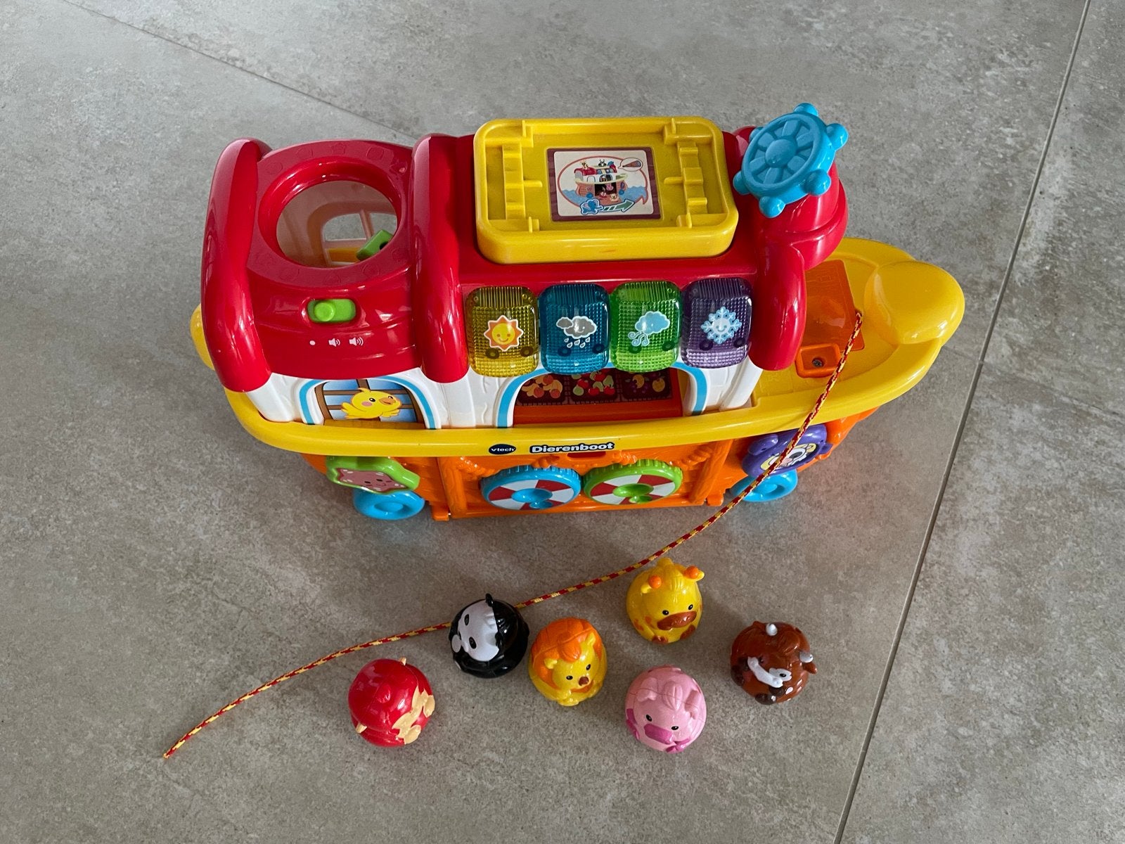 VTech Dierenboot met geluid en licht, Ophalen of Verzenden, Gebruikt, Overige typen, Met licht