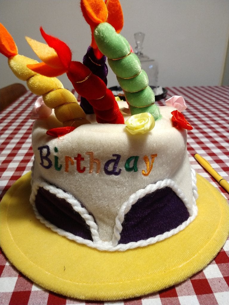 Hoed happy birthday. Bekijk ook mijn andere advertenties, Carnaval, Ophalen of Verzenden, Zo goed als nieuw, Accessoires
