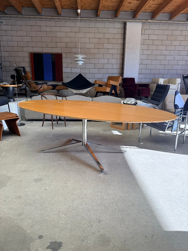 Florence Knoll ovale table desk, Florence Knoll, Ophalen, Overige typen, Gebruikt, 137 cm