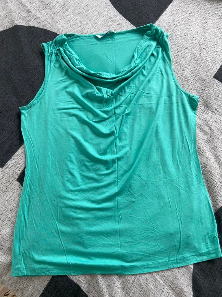 Groene waterval top maat XXL, Kleding | Dames, Tops, Maat 46/48 (XL) of groter, Ophalen of Verzenden, Zo goed als nieuw, Zonder mouw