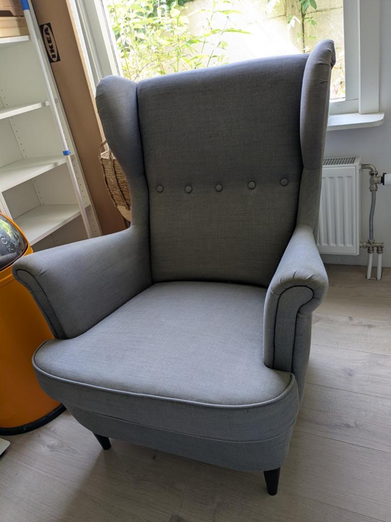 IKEA Strandmon oorfauteuil - Gebruikte staat, Ophalen, Gebruikt, 75 tot 100 cm, 75 tot 100 cm