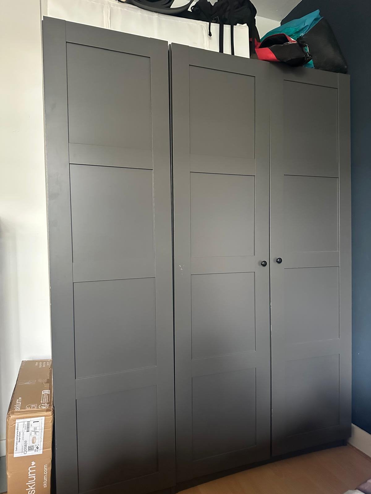 IKEA PAX kast grijs, Gebruikt, 200 cm of meer, 50 tot 75 cm, Ophalen