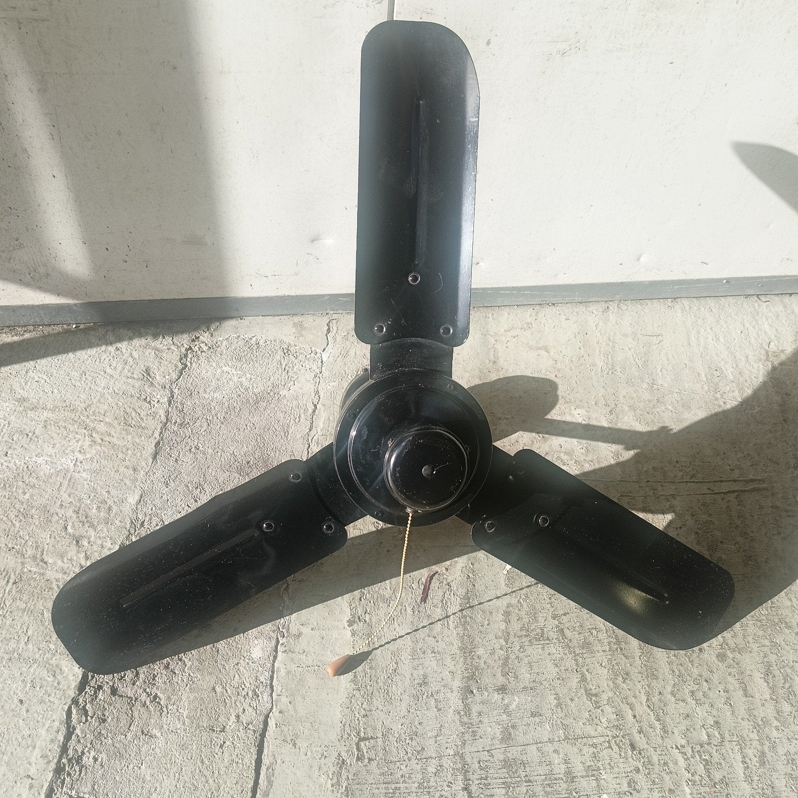 vintage ventilator plafond, Ophalen of Verzenden, Ventilator met afstandsbediening, Zo goed als nieuw, Plafondventilator