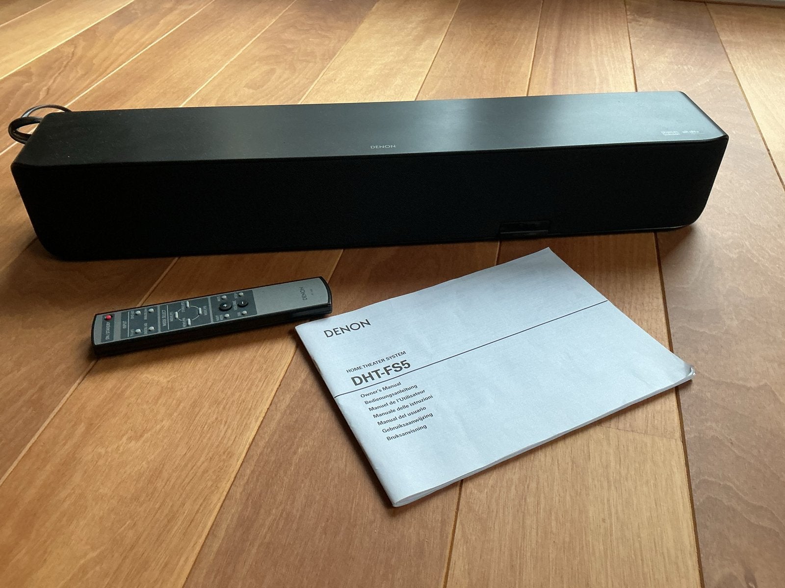 Denon DHT-FS5 Soundbar met afstandsbediening en handleiding, Ophalen of Verzenden, Gebruikt
