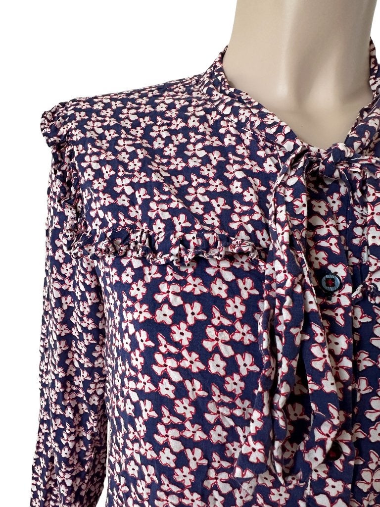 Emily van den Bergh blouse S, Kleding | Dames, Blauw, Ophalen of Verzenden, Zo goed als nieuw