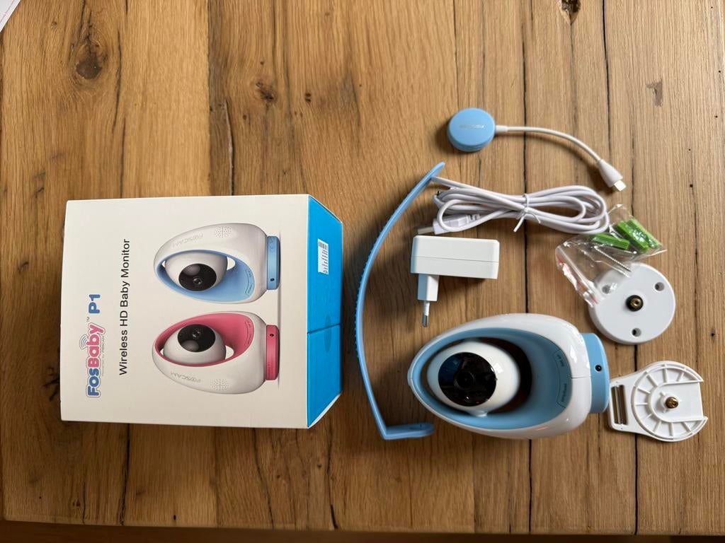 Foscam FosBaby P1 babyfoon met camera en terugspreekfunctie, Ophalen of Verzenden, Zo goed als nieuw, 250 meter of meer, Camera