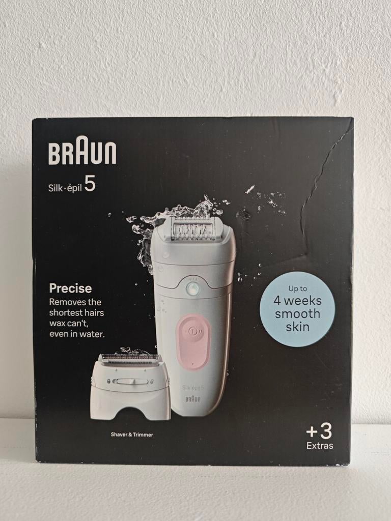 Braun Silk-épil 5 5-030 Epilator Roze/Wit - Nieuw in doos, Ophalen
