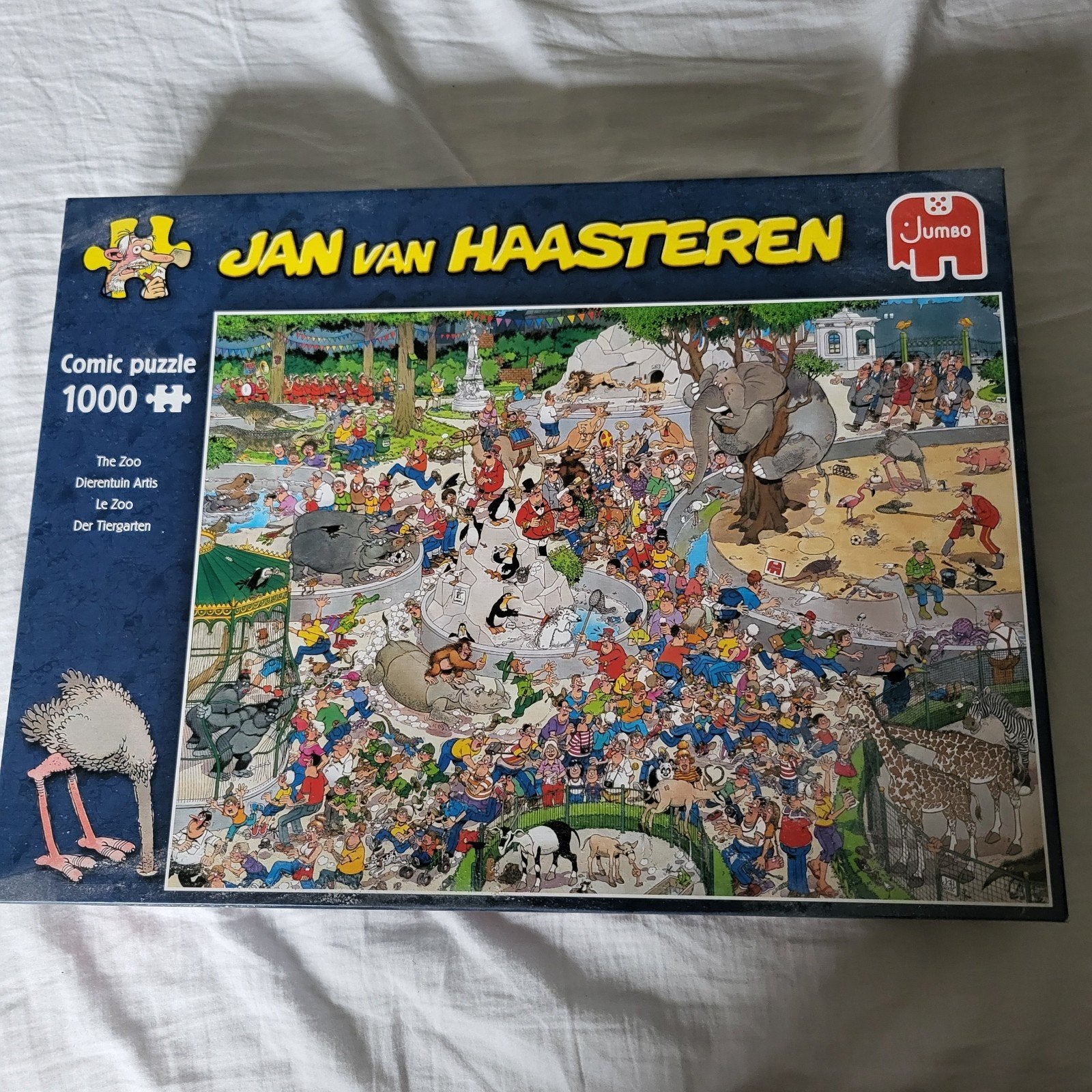 Jan van Haasteren -Artis 1000 stukjes, Verzenden, 500 t/m 1500 stukjes, Zo goed als nieuw, Legpuzzel