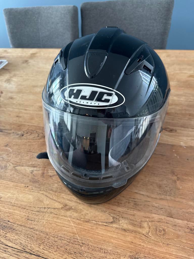 HJC Integraalhelm - Zwart, Goede Staat maat L, Heren, HJC, Ophalen of Verzenden, Integraalhelm