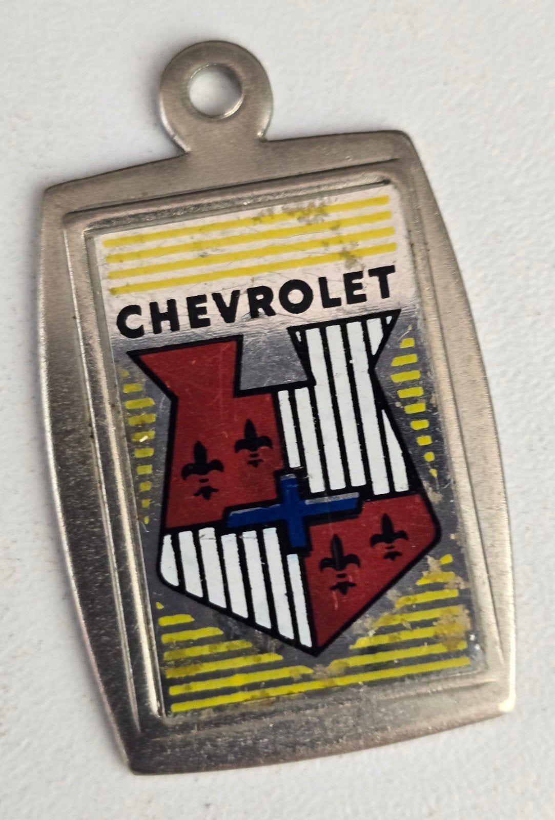 Vintage Chevrolet Sleutelhanger - Uniek Verzamelobject, Ophalen of Verzenden, Gebruikt, Merk