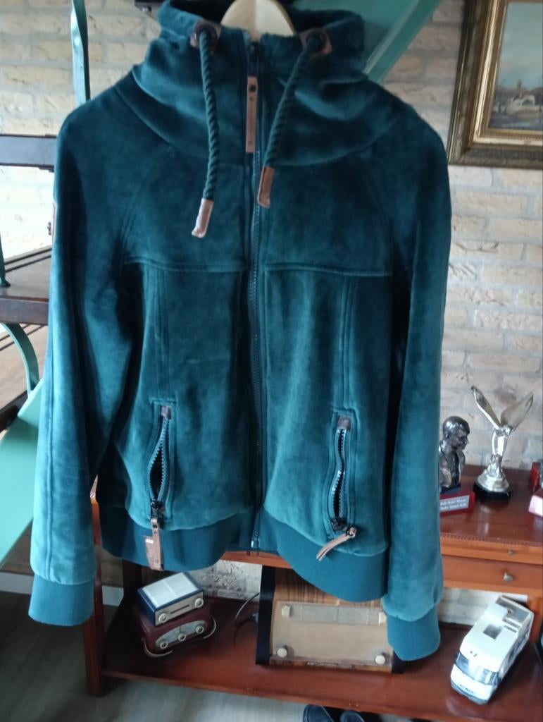 Mooi Naketano velours damesvest - Maat XL - Groen, Maat 46/48 (XL) of groter, Ophalen of Verzenden, Zo goed als nieuw, Naketano