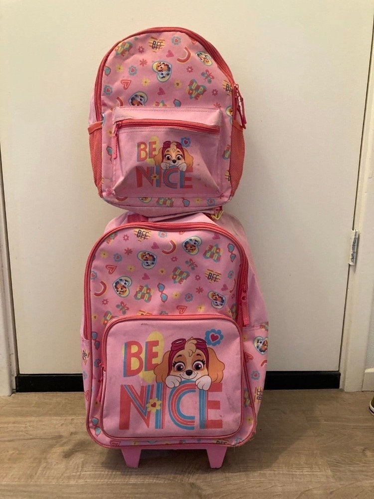 Paw Patrol koffer/Trolley Set + rugzak set, Kinderen en Baby's, Ophalen of Verzenden, Zo goed als nieuw