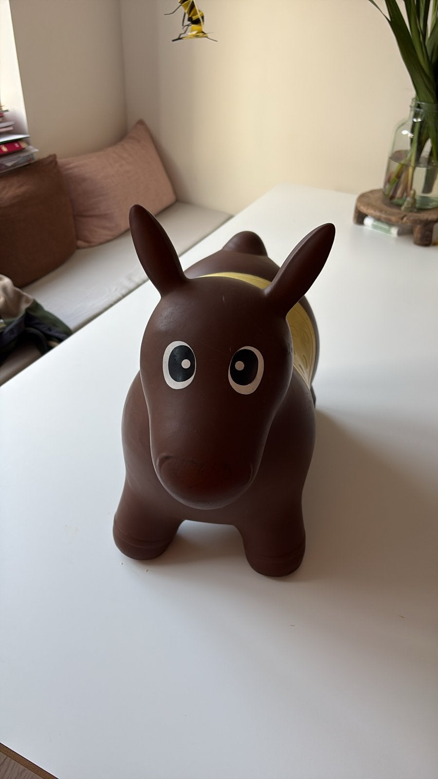 Bruin springpaard voor kinderen, Ophalen, Zo goed als nieuw, Overige typen