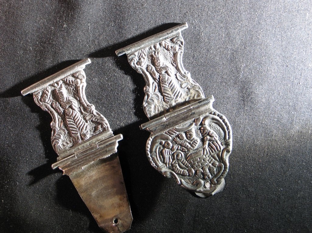 Bijbelslot antiek zilver Meppel J. Jonker 1863. 2099, Ophalen of Verzenden, Zilver