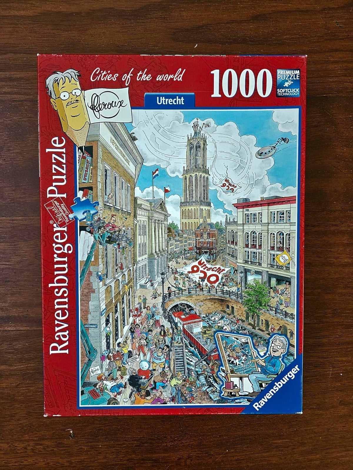 Ravensburger puzzel Utrecht, Ophalen of Verzenden, 500 t/m 1500 stukjes, Gebruikt, Legpuzzel