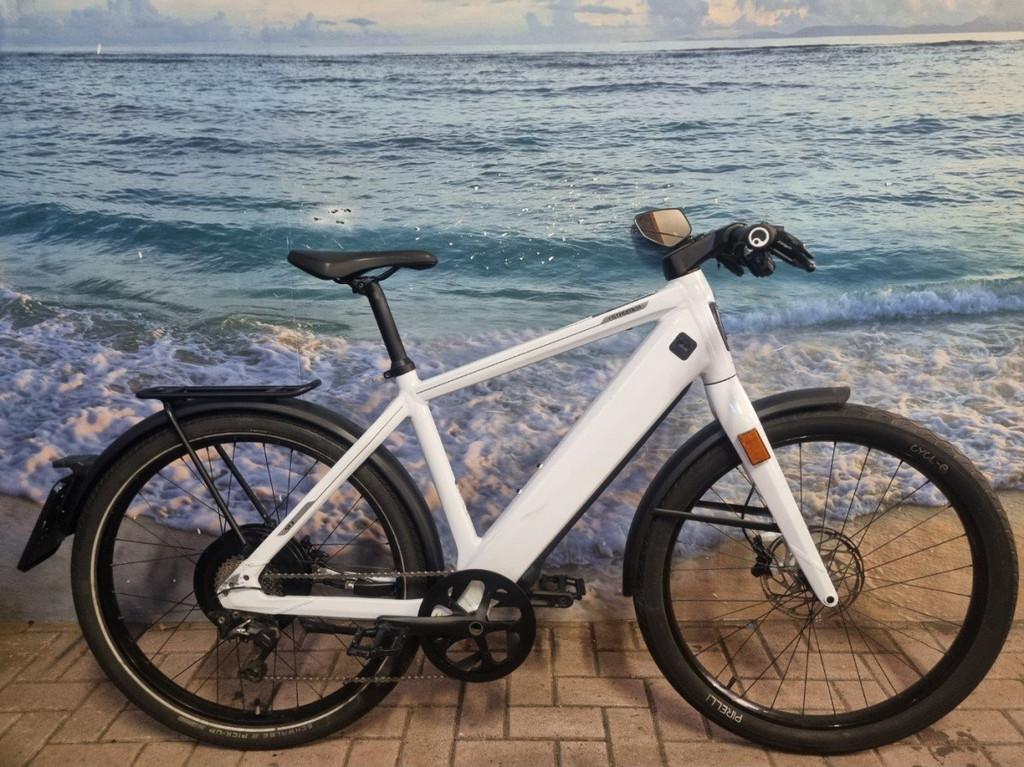 Stromer ST3, L, 983Wh accu, Heren/Uni, Speed pedelec , White, Fietsen en Brommers, Elektrische fietsen, Gebruikt, -, - 0
-, NL