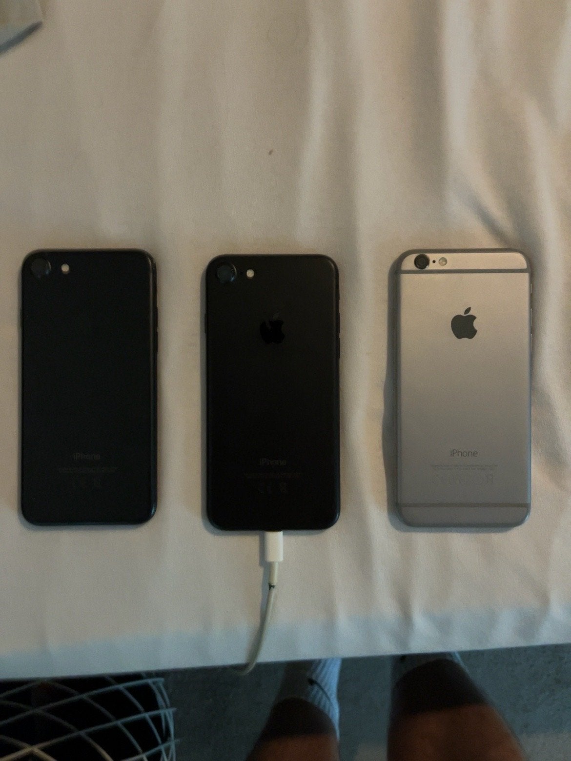 3x iPhone: 2x iPhone 7 (1x defect), 1x iPhone 6 (werkend), Telecommunicatie, Mobiele telefoons | Apple iPhone, Gebruikt, Ophalen of Verzenden