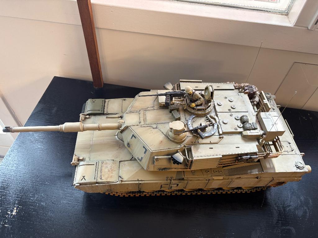 M1A2 Abrams 1/16 schaal RTR CNC Hull Tamiya HengLong, Tank, Groter dan 1:32, Ophalen of Verzenden, Zo goed als nieuw