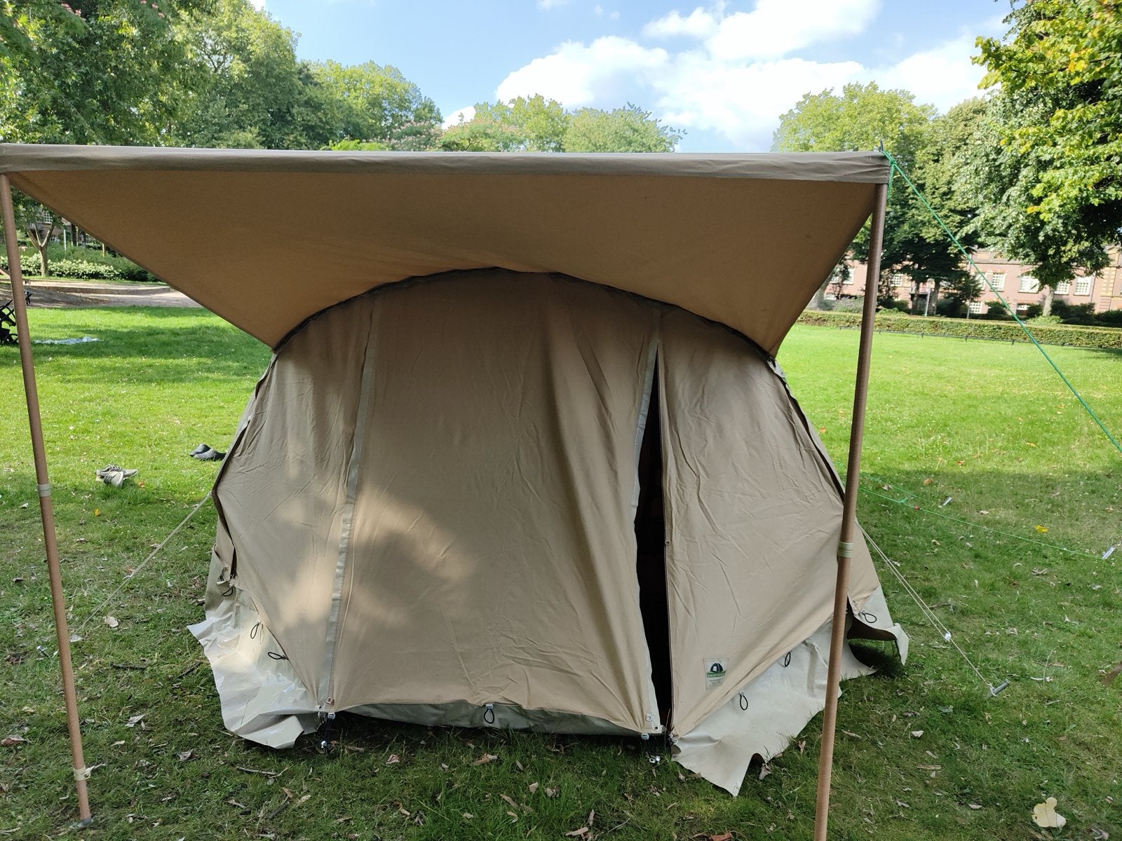 Karsten Tent Verandaluifelset, Caravans en Kamperen, Tenten, Ophalen, Gebruikt, Tot en met 4