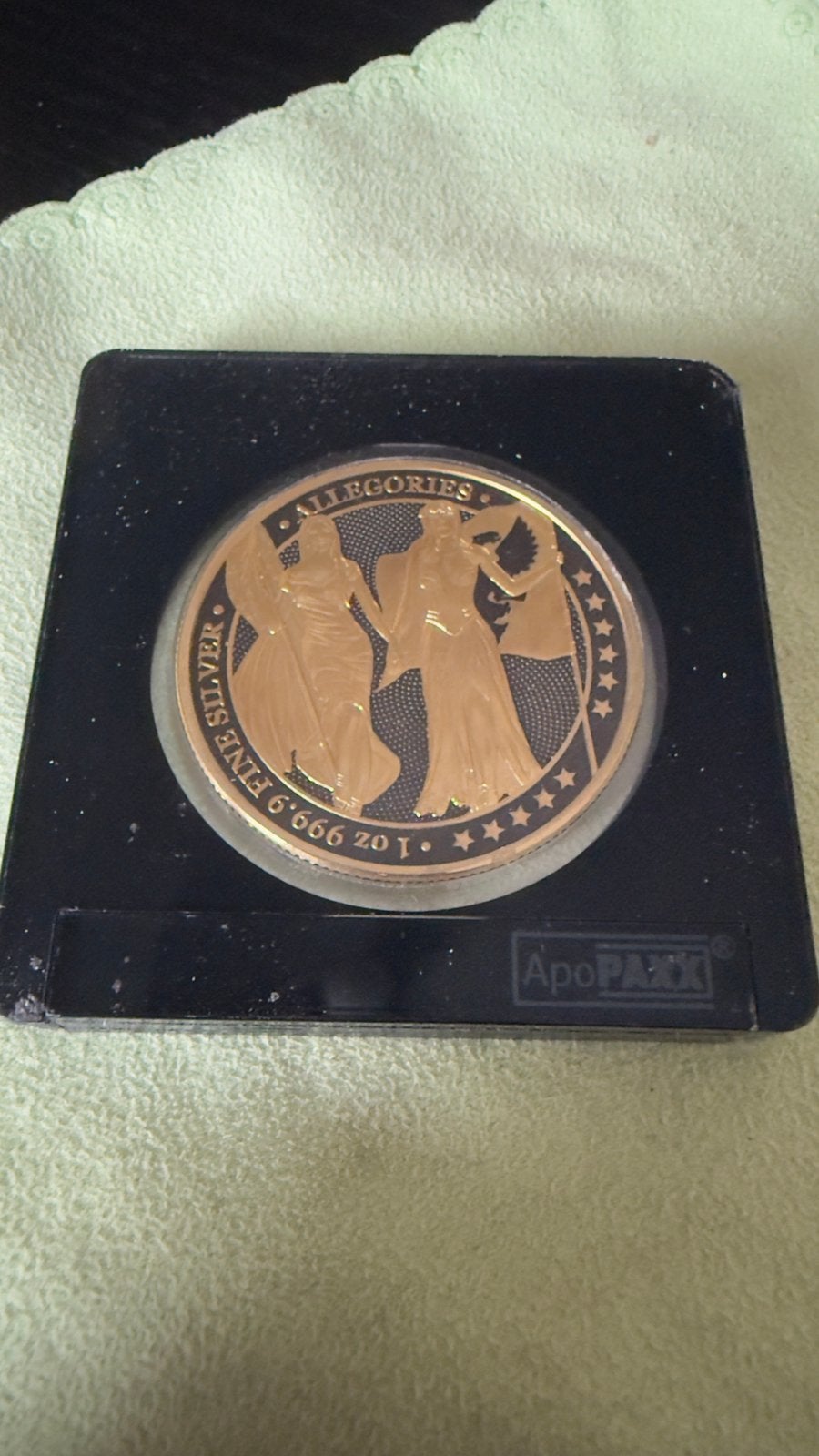 5 Marks 2019 "The Allegories & Germania "Color - 1 oz., Verzenden, Zilver
