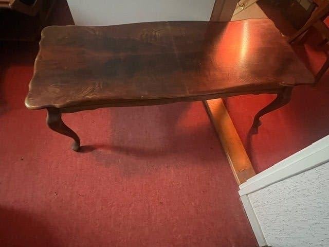 antieke salontafel, Ophalen