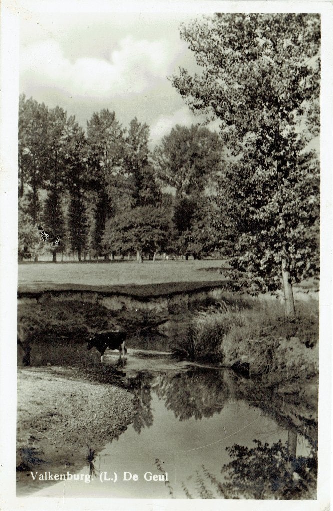 Ansichtkaart Valkenburg (L) De Geul, Ophalen of Verzenden, 1940 tot 1960, Gelopen, Limburg
