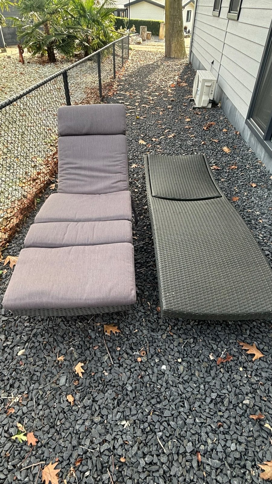 Ligbedden voor buiten - 2 stuks, Tuin en Terras, Ophalen, Gebruikt, Hout, Verstelbaar