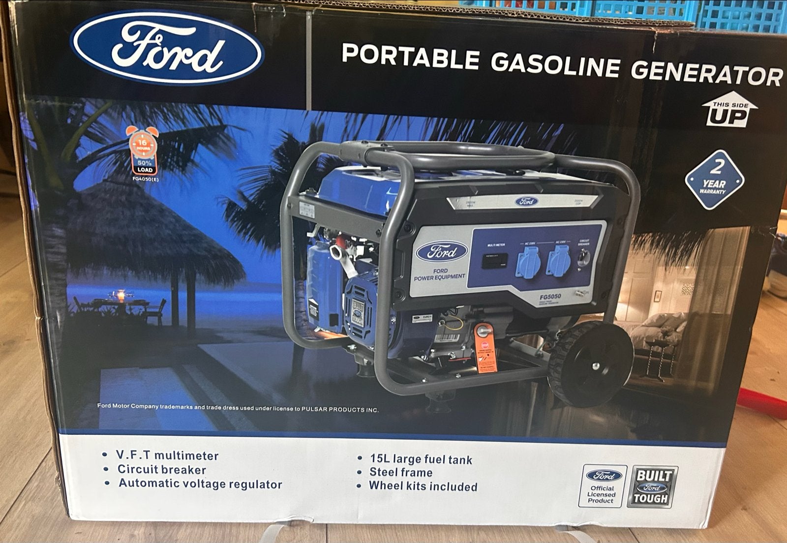 Ford FG5050 Benzine Generator 2.5kW/2.8kW - Nieuw in doos, Doe-het-zelf en Verbouw, Aggregaten, Ophalen of Verzenden, Nieuw, Minder dan 5 kVA