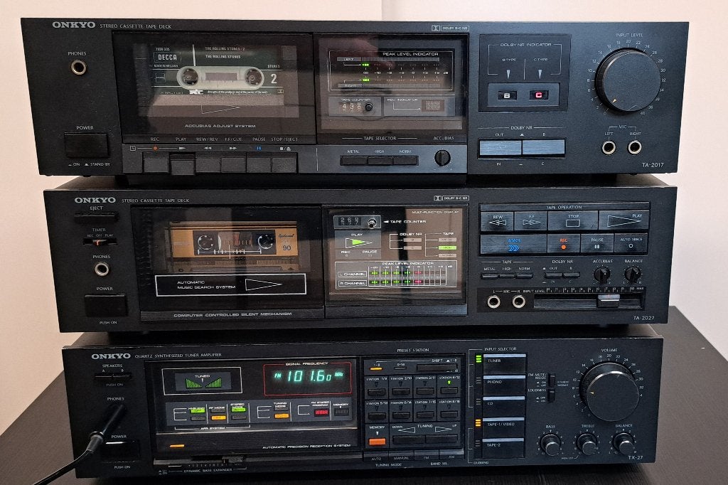 Vintage Onkyo audioset, versterker., Ophalen, Enkel, Overige merken, Auto-reverse