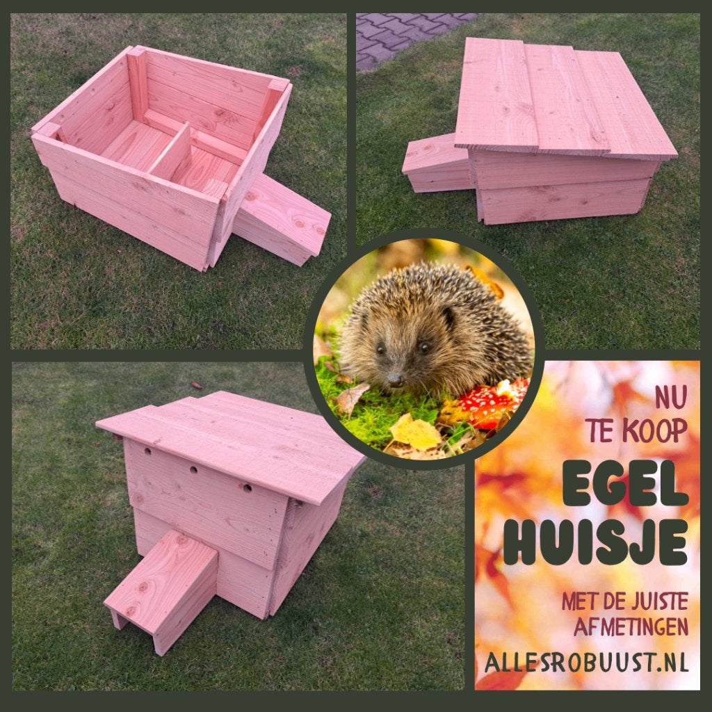 egelhuis/egelhotel/ hedgyhome DOUGLAS HOUT milieuverantwoord, Minder dan 60 cm, Kooi, Ophalen of Verzenden, Minder dan 75 cm