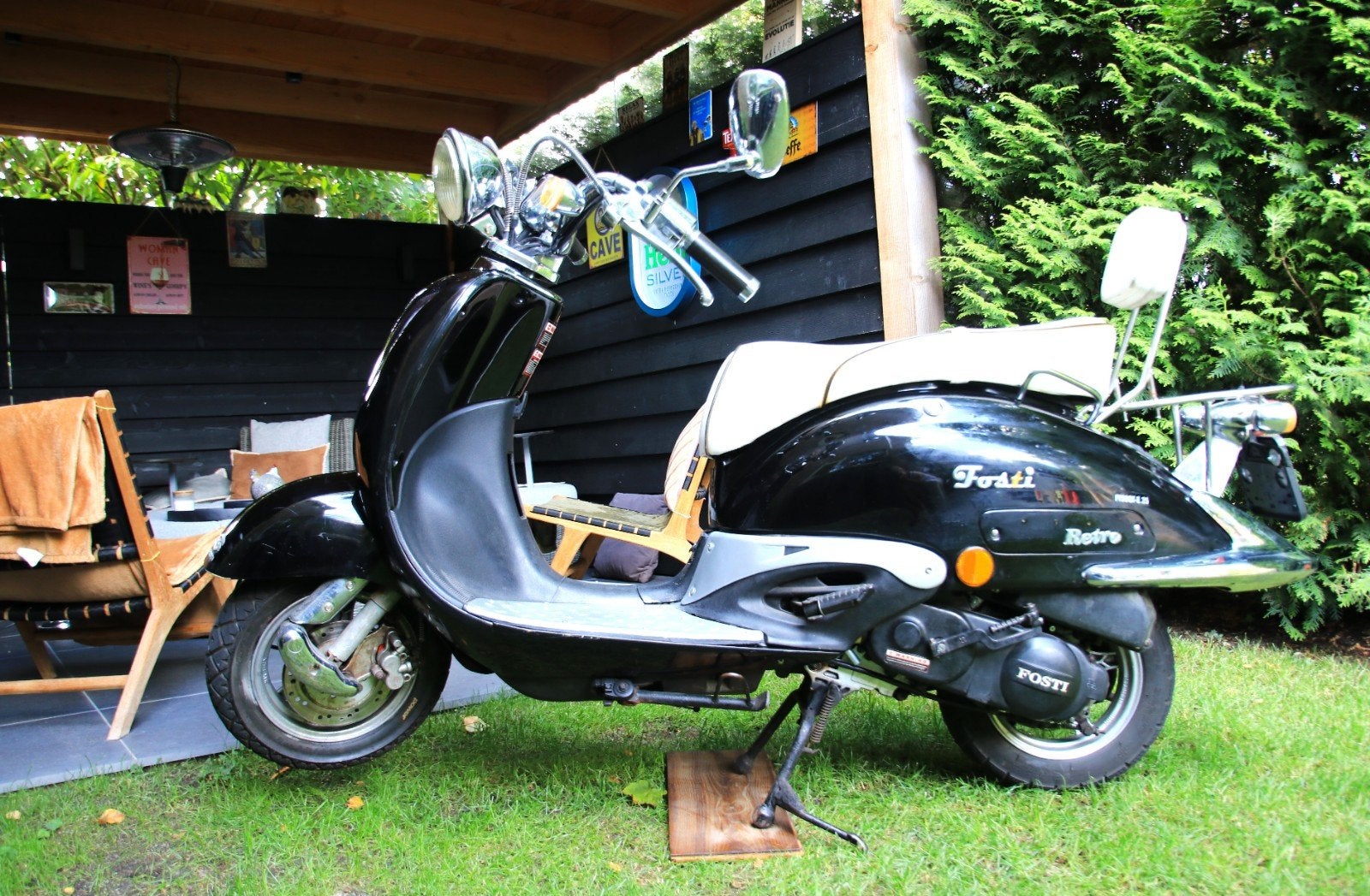 Fosti Grande Retro Scooter, gereviseerd, geel kenteken, Fietsen en Brommers, Gebruikt, Benzine, Ophalen, Overige merken