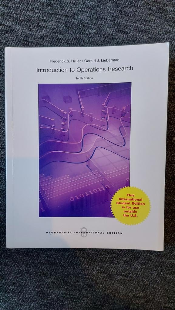 Introduction to Operations Research - Tiende Editie, Boeken, Zo goed als nieuw, Beta, Frederick S. Hillier / Gerald J. Lieberman