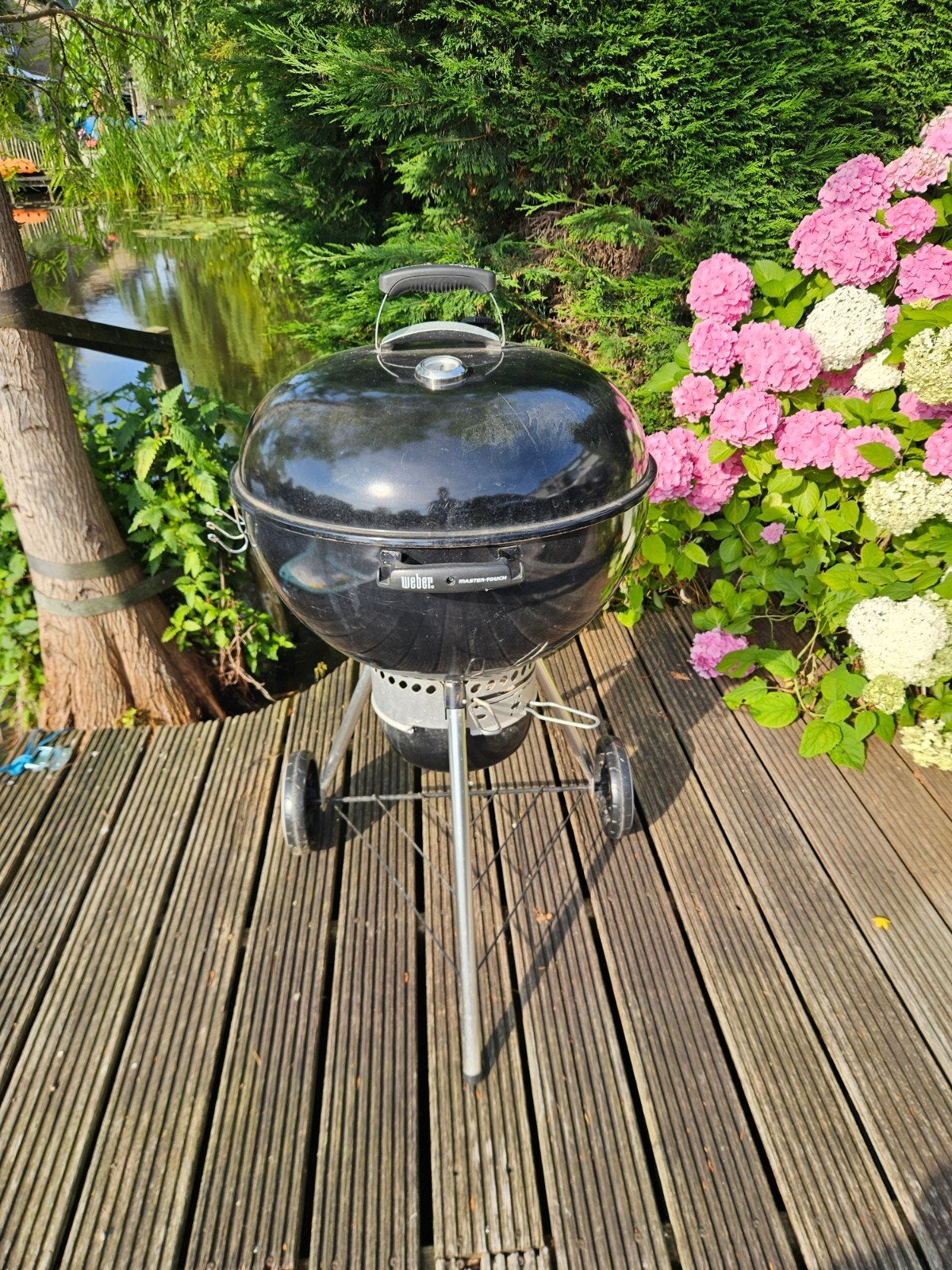 Weber Master-Touch 57cm met RVS rooster en hoes., Ophalen