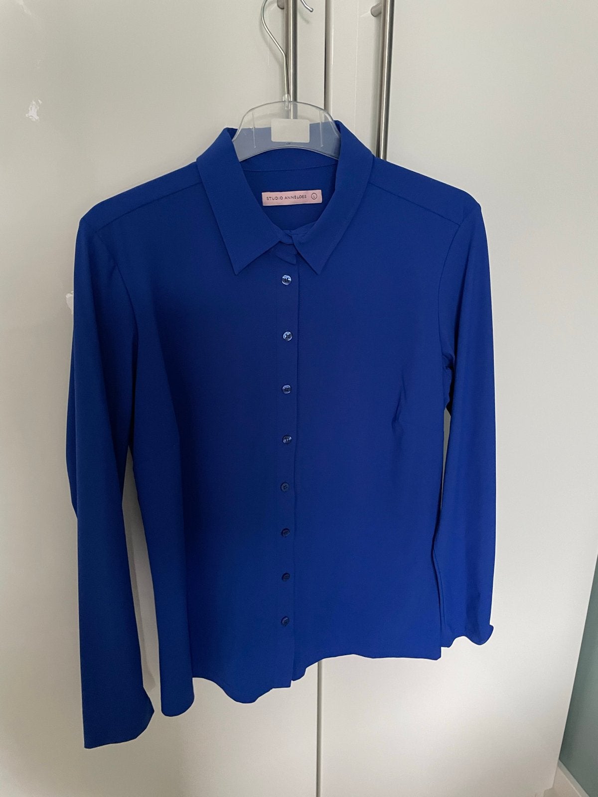 Studio Anneloes Blouse - Kobaltblauw - Maat L, Ophalen of Verzenden, Zo goed als nieuw, Blauw
