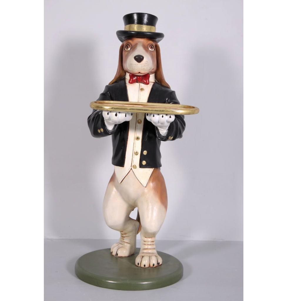 Beagle Butler – Honden Ober beeld Hoogte 96 cm, Verzamelen, Beelden en Beeldjes, Ophalen, Nieuw, Overige typen