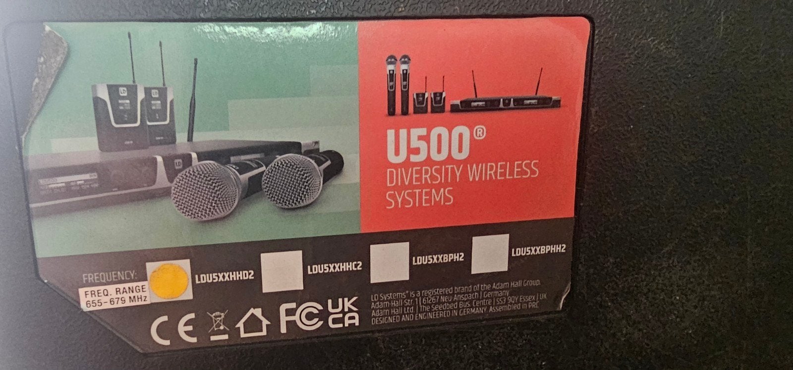 LD Systems U500 draadloze microfoonset, Ophalen, Zo goed als nieuw, Audio