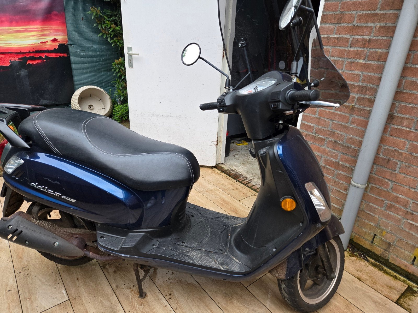Sym Fiddle 2 Scooter - Blauw, Goed Onderhouden, Ophalen, Gebruikt, Maximaal 45 km/u, Benzine