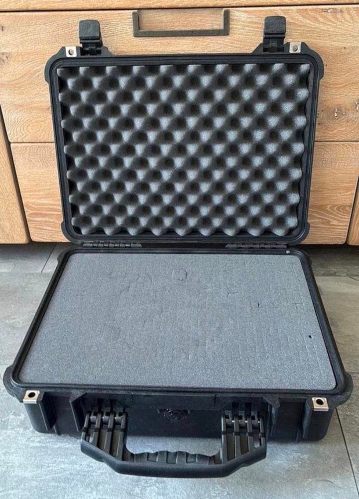 Zwarte 1520 pelican case koffer, Verzenden, Zo goed als nieuw, Overige instrumenten